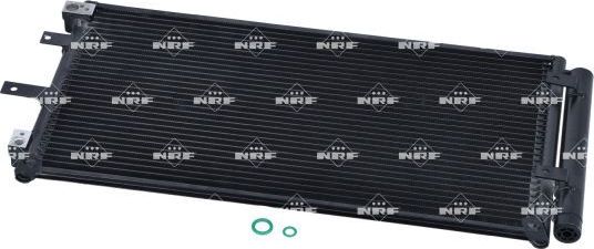 Радиатор кондиционера (конденсатор) NRF (алюминий). Артикул 35436