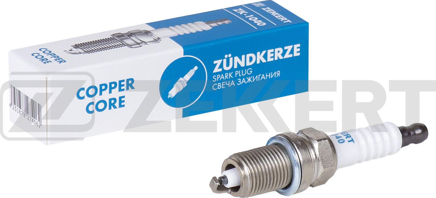 Свеча зажигания Zekkert. Артикул ZK-1040