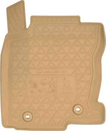 Коврики резиновые Toyota (оригинал) для салона Lexus NX 2014-2026 Бежевые. Артикул PZ49K-X2350-RJ