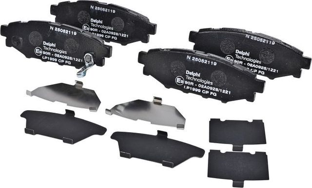 Тормозные колодки Delphi (органический). Артикул LP1999