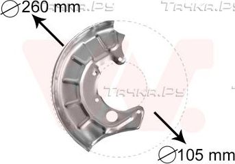 Кожух (щиток) тормозного диска Van Wezel. Артикул 5880372