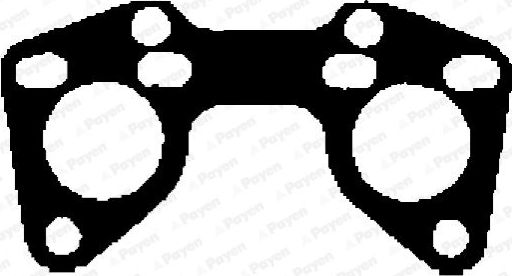 Прокладка выпускного коллектора Payen для Peugeot 1007 2005-2009. Артикул JC702