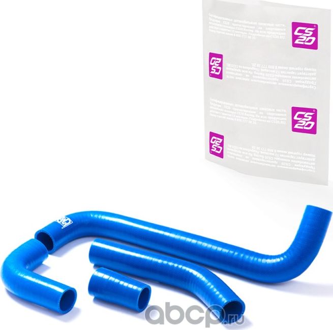 Патрубок ВАЗ-2105 радиатора (алюминиевый) силикон комплект 4шт. Profi CS-20 CS-20. Артикул 06898