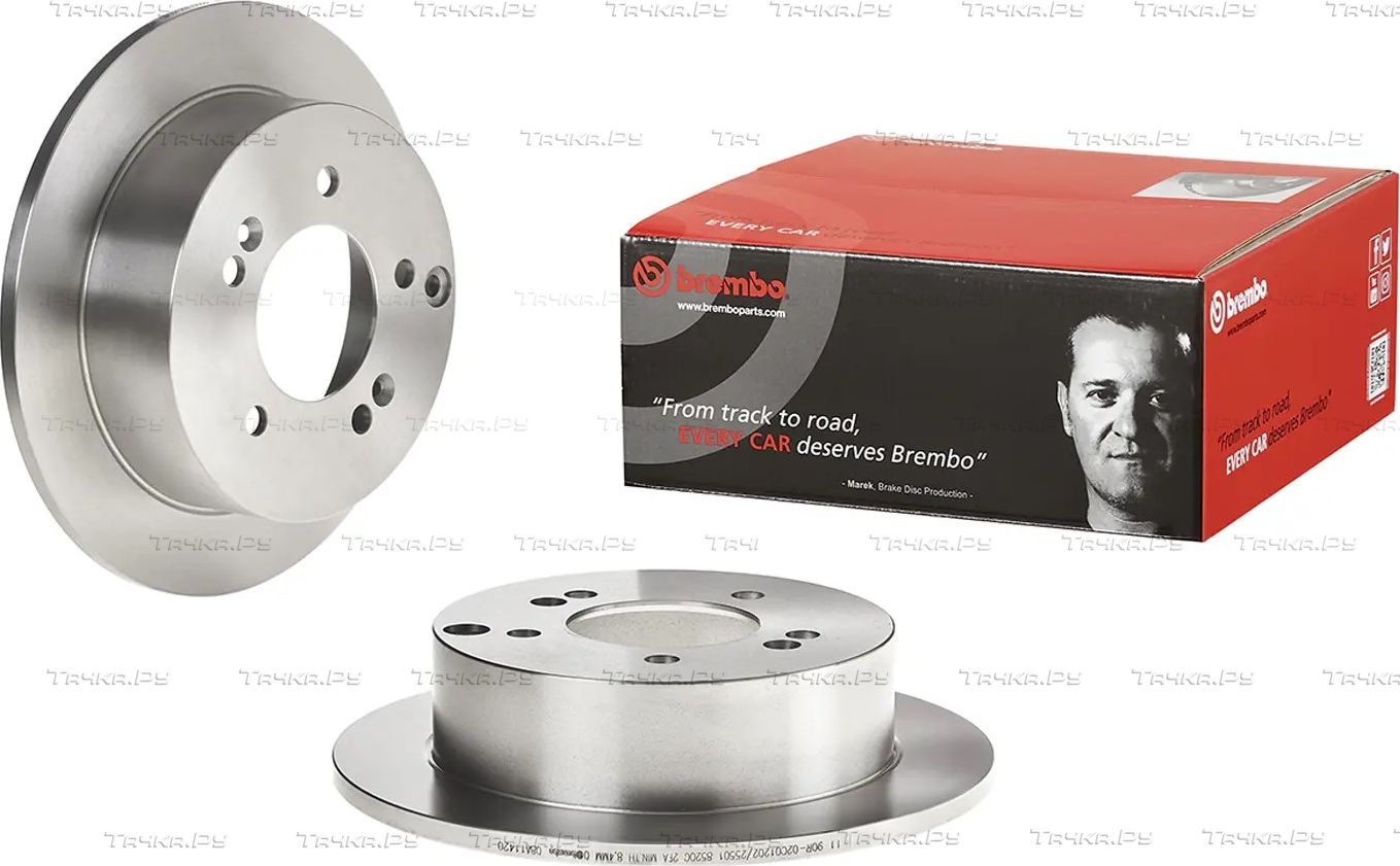 Тормозной диск Brembo PRIME LINE задний для Kia Magentis II 2005-2010. Артикул 08.A114.20