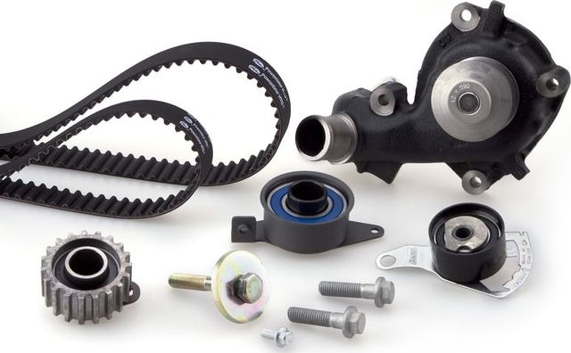 Помпа (водяной насос) с комплектом ремня ГРМ Gates PowerGrip® для Ford Mondeo II 1996-2000. Артикул KP35451XS-3