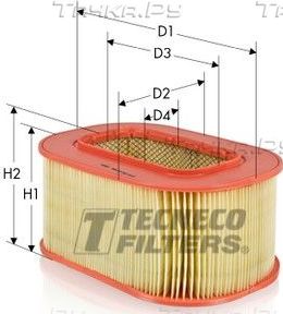 Воздушный фильтр  Tecneco Filters. Артикул AR219OV