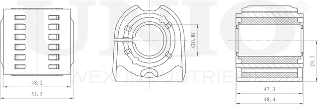 Втулка стабилизатора (Unio). Артикул RMP-10216