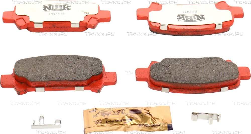 Тормозные колодки NiBK задние для Subaru Forester II 2002-2005. Артикул PN7415S