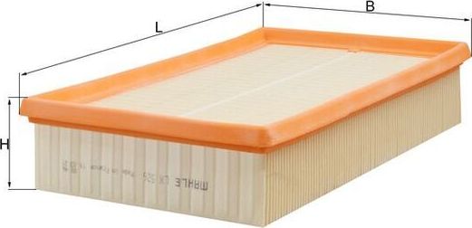 Воздушный фильтр Mahle-Knecht для Daewoo Korando 1999-2001. Артикул LX 526