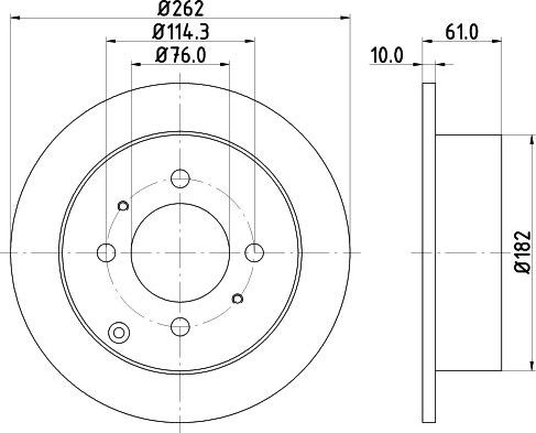 Тормозной диск Nisshinbo. Артикул ND6005