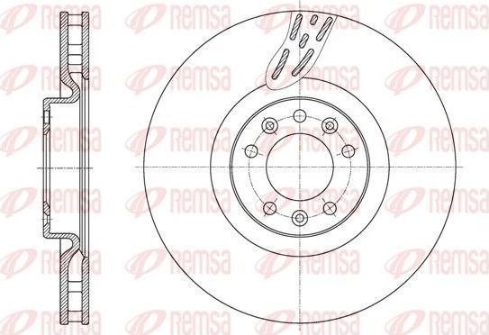 Тормозной диск Remsa. Артикул 61627.10