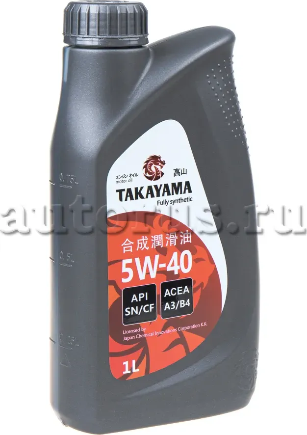 TAKAYAMA SAE 5w40 API SN /CF 1л пластик масло моторное синтетическое Takayama. Артикул 605528