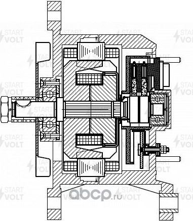 Генератор StartVOLT для Volvo  FM7 1998-2001. Артикул LG 1097