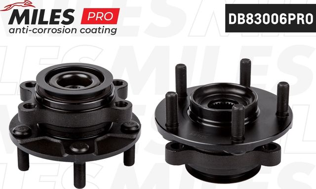 Ступица с подшипником NISSAN QASHQAI I/X-TRAIL/JUKE/RENAULT KOLEOS 07- пер.(с покрытием) (Miles). Артикул DB83006PRO