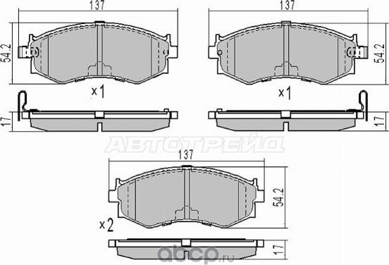 Колодки тормозные FR NISSAN PRIMERA P11BLUEBIRD U (SAT). Артикул ST410600E590