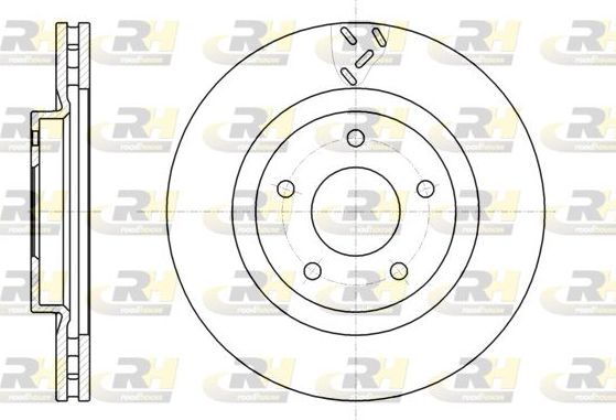 Тормозной диск RoadHouse передний для Dodge Avenger II 2007-2014. Артикул 61200.10