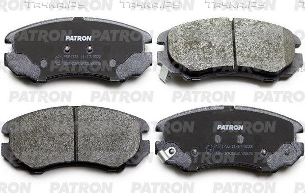 Тормозные колодки Patron передние для Hyundai Sonata IV (EF) 2001-2004. Артикул PBP1733