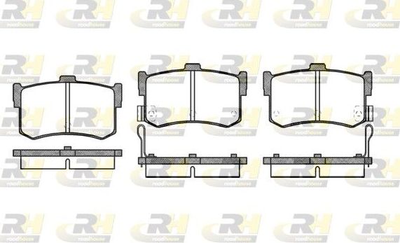 Тормозные колодки RoadHouse задние для Rover 800 1986-1999. Артикул 2242.02