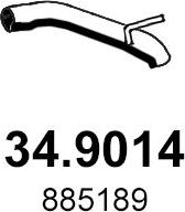 Глушитель Asso задний для Opel Astra J 2009-2015. Артикул 34.9014