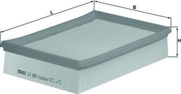 Воздушный фильтр Mahle. Артикул LX 435/1