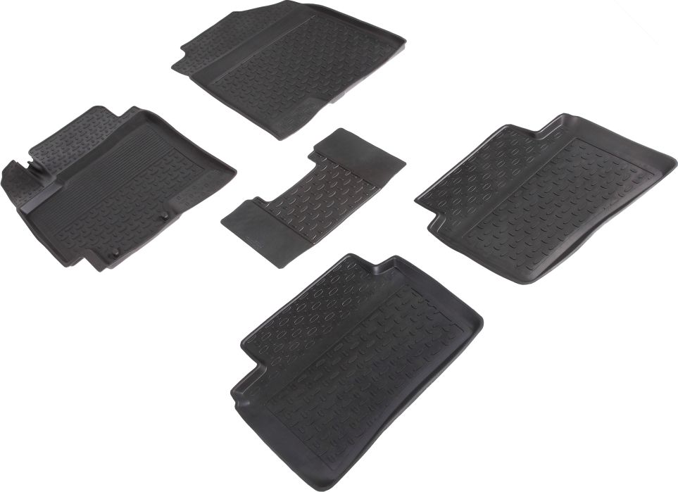 Коврики резиновые Seintex с высоким бортиком для салона Kia Rio IV 2017-2026. Артикул 88211