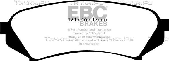 Тормозные колодки EBC Brakes. Артикул DP1282