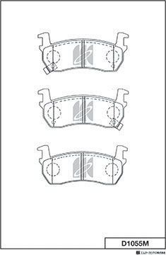 Тормозные колодки MK Kashiyama. Артикул D1055M
