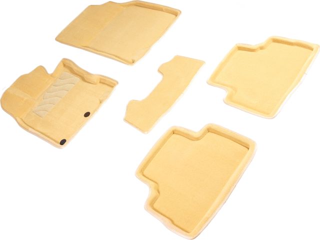 Коврики Seintex 3D ворсовые для салона Nissan Qashqai II 2014-2026 БЕЖЕВЫЕ. Артикул 85872