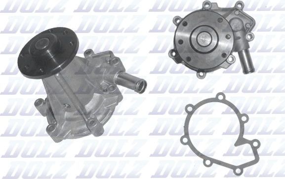 Помпа (водяной насос) Dolz для SsangYong Actyon Sports I 2007-2013. Артикул S246