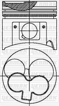 Поршень Yenmak. Артикул 31-04419-000