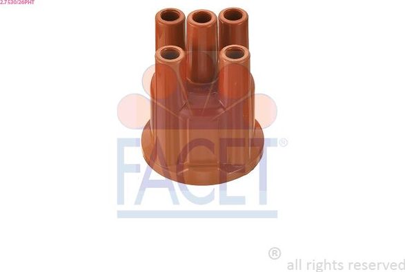 Крышка распределителя зажигания Facet Made in Italy - OE Equivalent. Артикул 2.7530/26PHT