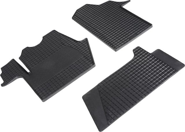 Коврики резиновые Seintex с узором сетка для салона Renault Master III R2 2014-2026. Артикул 96852