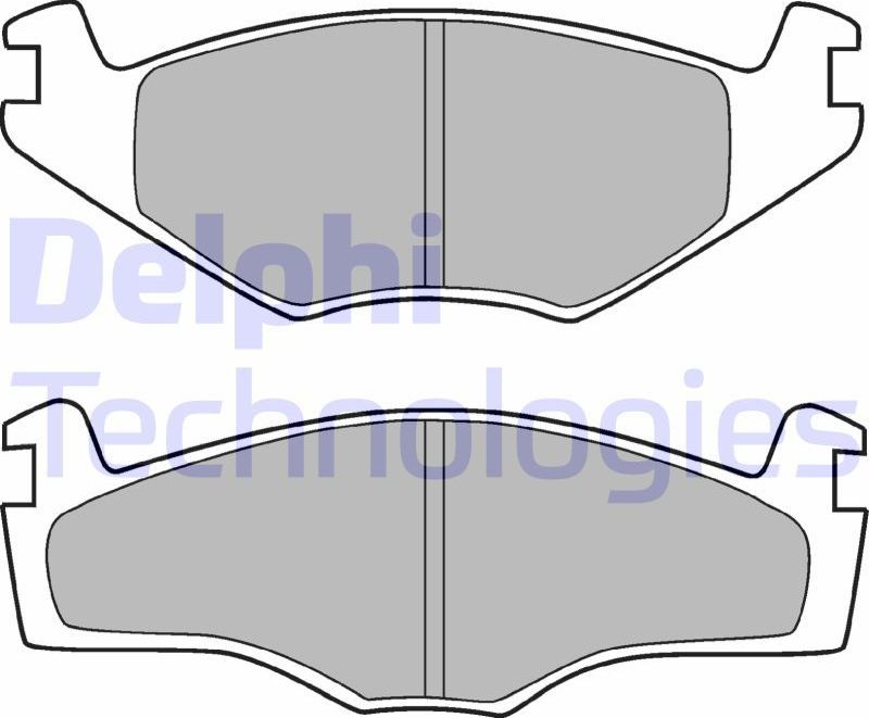 Тормозные колодки Delphi (Low-Metallic). Артикул LP420