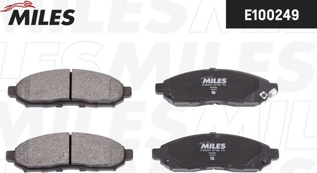 Тормозные колодки Miles (Semi-Metallic). Артикул E100249