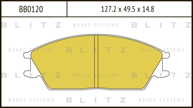 Колодки тормозные дисковые | перед | (Blitz) Blitz. Артикул BB0120