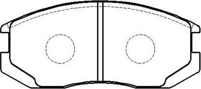 Тормозные колодки HSB. Артикул HP9268