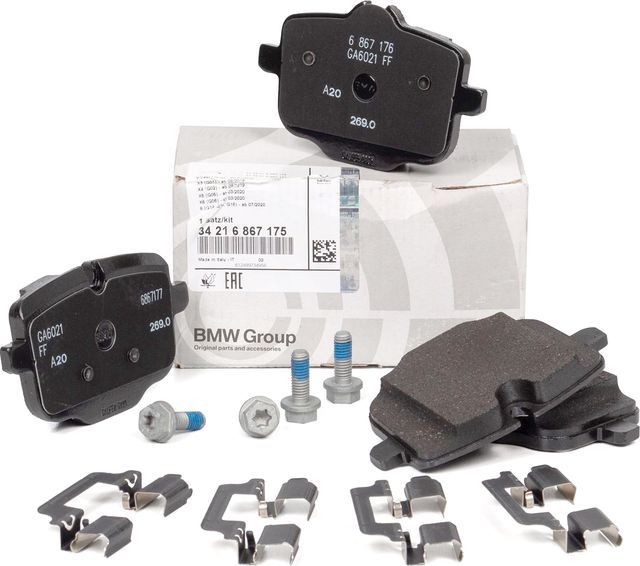 Тормозные колодки BMW (OEM) задние для BMW X6 III (G06) 2019-2026. Артикул 34216867175