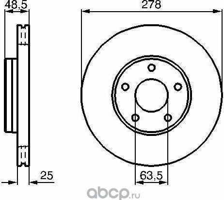 Тормозной диск Ford. Артикул 1373369