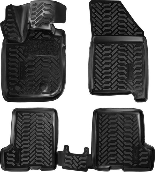 Коврики Airline 3D (с вещ.ящиком) с высоким бортиком для салона Lada Xray 2016-2026. Артикул ACM-PS-09