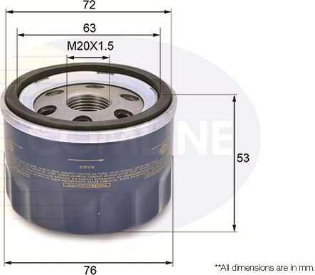 Масляный фильтр Comline. Артикул EOF176