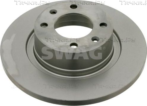 Тормозной диск SWAG задний для Citroen C5 I 2001-2008. Артикул 64 92 6739