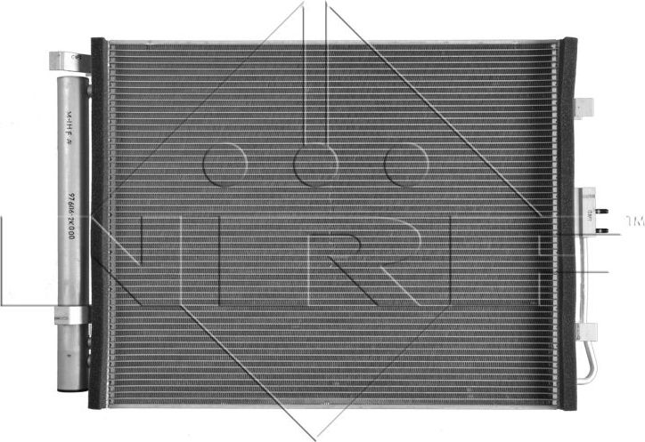 Радиатор кондиционера (конденсатор) NRF (алюминий). Артикул 35984
