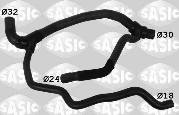 Патрубок радиатора (системы охлаждения) Sasic. Артикул 3404036