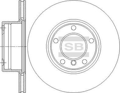 Тормозной диск Sangsin Hi-Q. Артикул SD5203