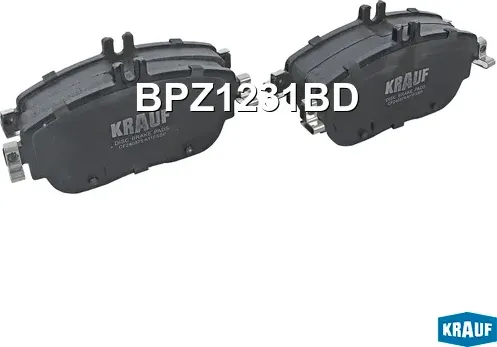 Колодки тормозные дисковые (Krauf). Артикул BPZ1231BD