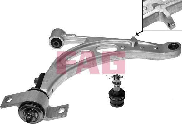 Поперечный рычаг передней подвески Fag правый для Subaru Impreza II 2000-2008. Артикул 821 0603 10