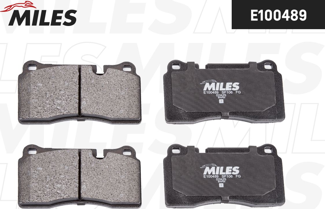 Тормозные колодки Miles (Semi-Metallic). Артикул E100489