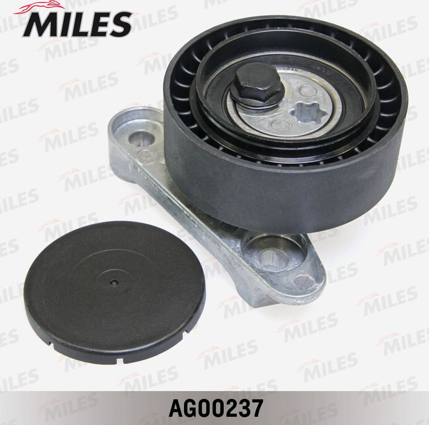Натяжной ролик (натяжитель) приводного поликлинового ремня Miles. Артикул AG00237