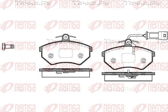 Тормозные колодки Remsa передние для Volkswagen Golf III 1991-1999. Артикул 0134.42