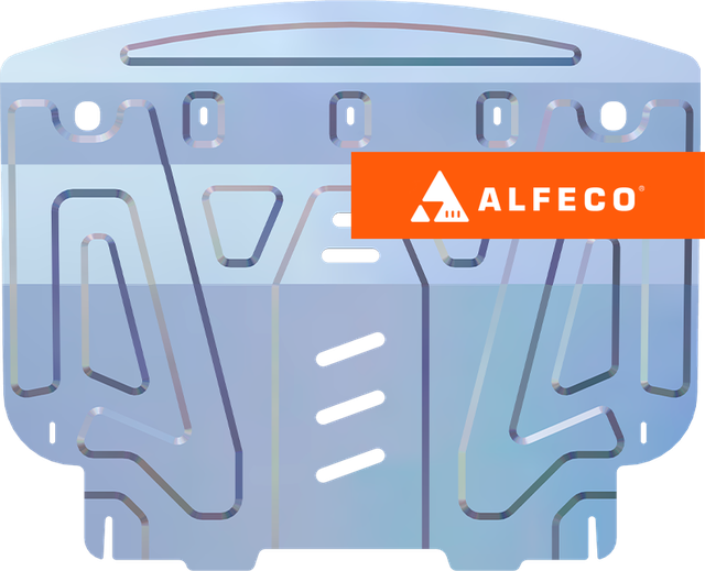 Защита алюминиевая Alfeco (4 мм) для картера и КПП Toyota Sienta (XP170) 2015-2022. Артикул ALF.24.148 AL4